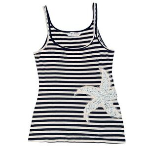 Trina Turk Embellished Embroidered Tank Top